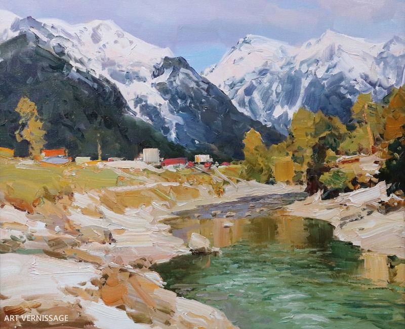 Оттепель, Архыз - картина А.И.Бабича
