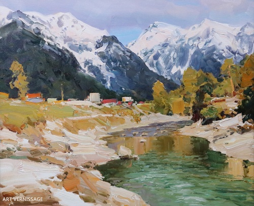 Оттепель, Архыз - картина А.И.Бабича