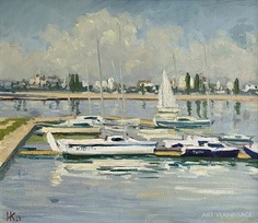 Штиль - картина И.В.Козловой-Кузнецовой, морской пейзаж