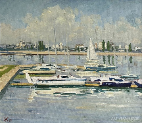 Штиль - картина И.В.Козловой-Кузнецовой, морской пейзаж